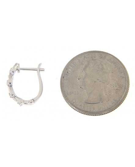  PEAR STYLE DIAMOND HUGGIES (TE774)