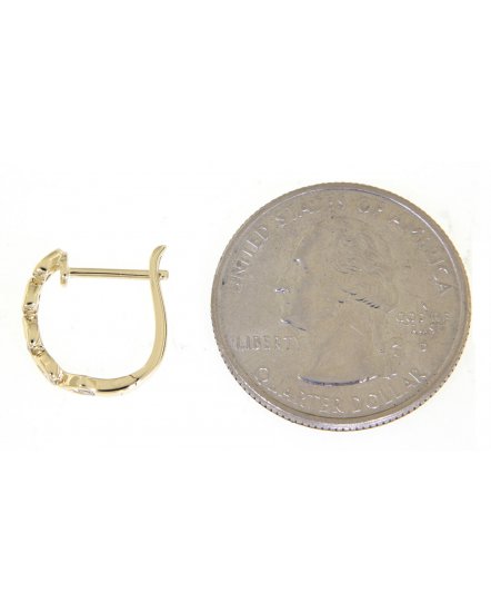  PEAR STYLE DIAMOND HUGGIES (TE777)