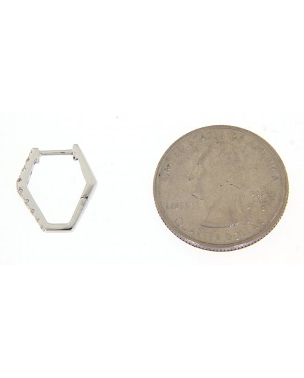 HEXAGON STYLE DIAMOND HUGGIES (TE799)