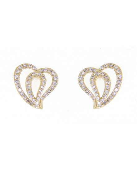 HEART DIAMOND STUDS (TE816)