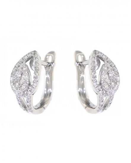 LEAF STYLE DIAMOND HUGGIES (TE824)