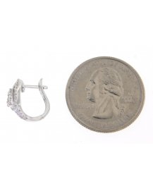 LEAF STYLE DIAMOND HUGGIES (TE824)