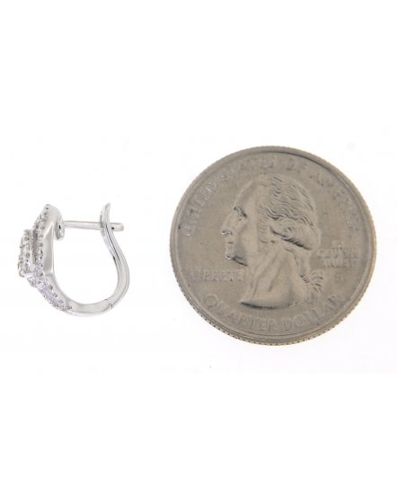 LEAF STYLE DIAMOND HUGGIES (TE824)