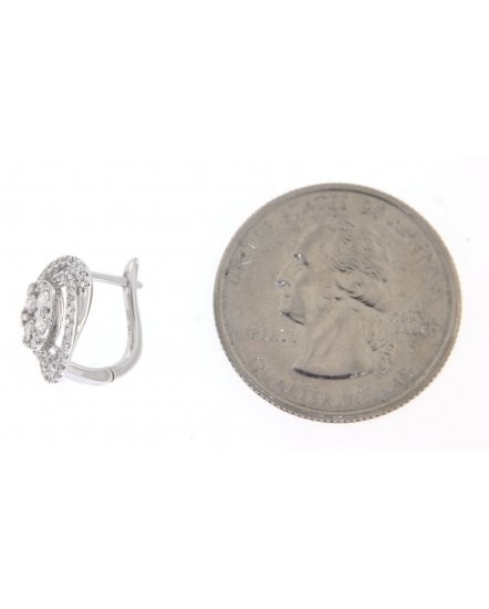 OVAL STYLE DIAMOND EARRINGS (TE826)