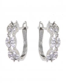 MARQUISE STYLE DIAMOND HUGGIES (TE833)