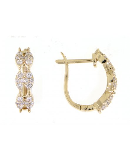 MARQUISE STYLE DIAMOND HUGGIES (TE833)