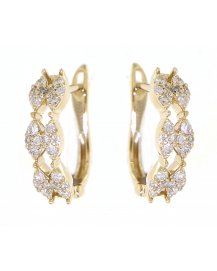 MARQUISE STYLE DIAMOND HUGGIES (TE833)