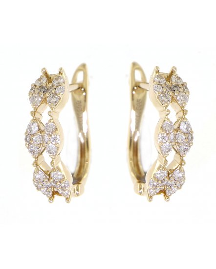 MARQUISE STYLE DIAMOND HUGGIES (TE833)