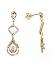 PEAR STYLE DIAMOND DANGLING (TE857)