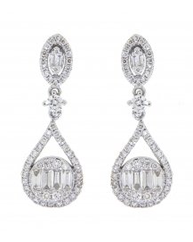 BAGUETTE DIAMOND DANGLING (TE858)