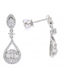 BAGUETTE DIAMOND DANGLING (TE858)