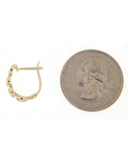 FOUR LEAF DIAMOND HUGGIES (TE860)