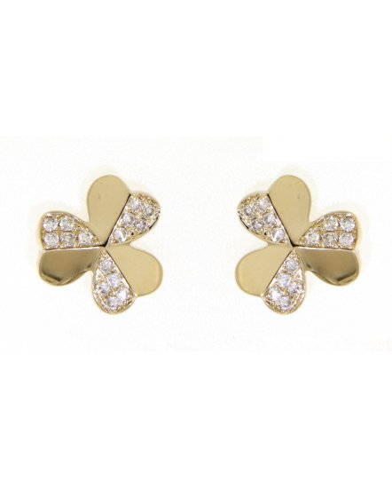 FLORAL STYLE DIAMOND STUDS (TE864)