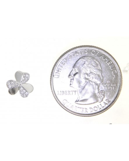 FLORAL STYLE DIAMOND STUDS (TE864)