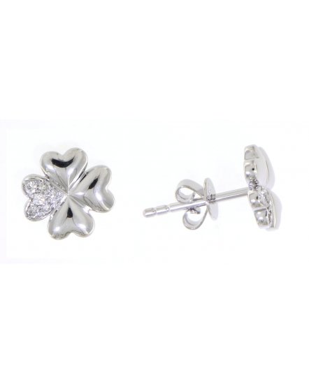 FOUR LEAF STYLE DIAMOND STUDS (TE865)