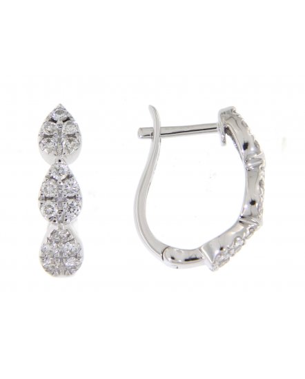  PEAR STYLE DIAMOND HUGGIES (TE868)