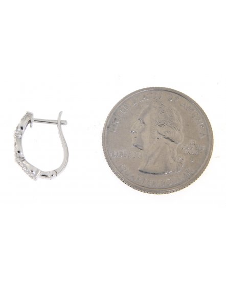  PEAR STYLE DIAMOND HUGGIES (TE868)