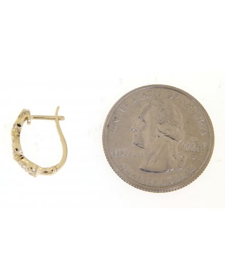  PEAR STYLE DIAMOND HUGGIES (TE868)