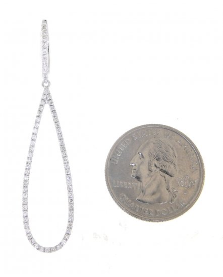 PEAR SHAPE DIAMOND DANGLING (TE870)