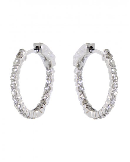 INSIDE OUTSIDE DIAMOND HOOPS (TE876)