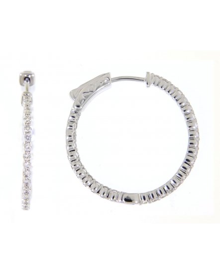 INSIDE OUTSIDE DIAMOND HOOPS (TE882)