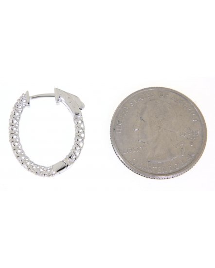 INSIDE OUTSIDE DIAMOND HOOPS (TE883)