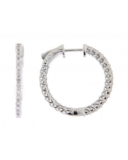 INSIDE OUTSIDE DIAMOND HOOPS (TE884)