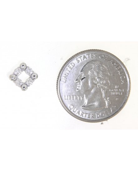 SQUARE DIAMOND STUDS (TE888)