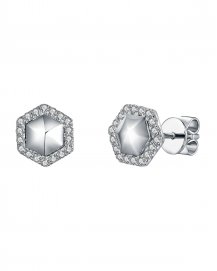 HEXAGON STYLE DIAMOND STUDS (TE894)