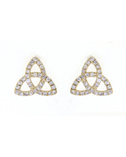 TRIANGLE STYLE DIAMOND STUDS (TE902)