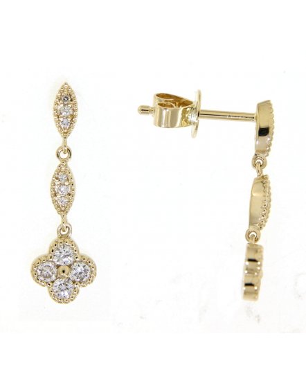 CLOVER STYLE DIAMOND DANGLING (TE910)