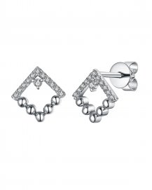 SQUARE DIAMOND STUDS (TE911)