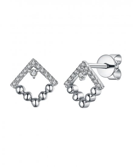SQUARE DIAMOND STUDS (TE911)