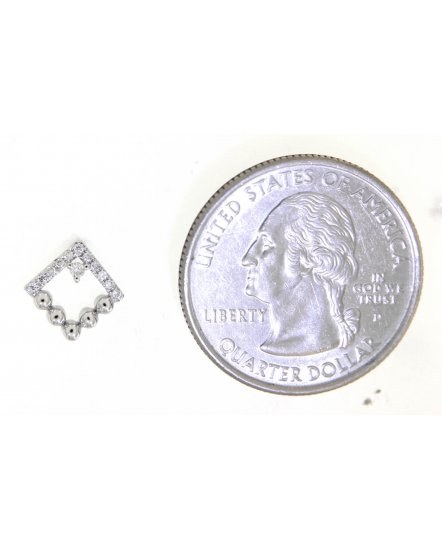 SQUARE DIAMOND STUDS (TE911)