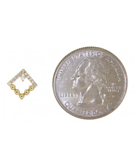 SQUARE DIAMOND STUDS (TE911)