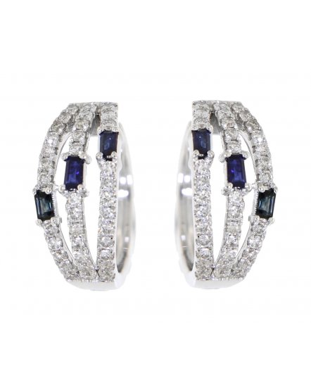 SAPPHIRE DIAMOND HUGGIES (TE918)