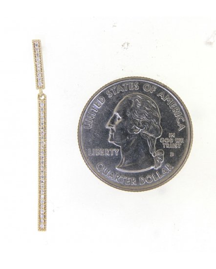  STRAIGHT BAR DIAMOND DANGLING  (TE926)