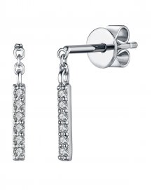 STRAIGHT BAR DIAMOND STUDS (TE928)