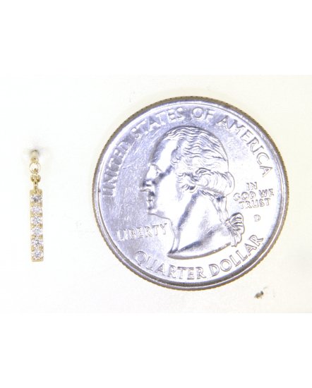 STRAIGHT BAR DIAMOND STUDS (TE928)