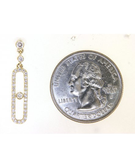 OPEN BAR DIAMOND DANGLING  (TE929)