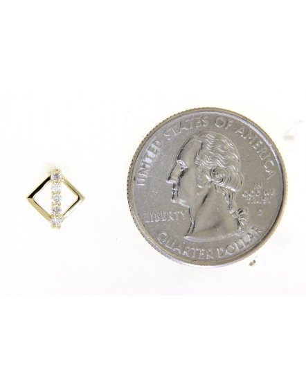 SQUARE DIAMOND STUDS (TE930)