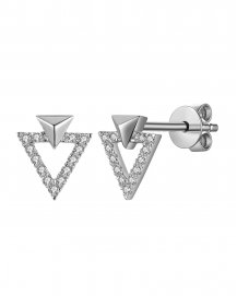 TRIANGLE STYLE DIAMOND STUDS (TE932)
