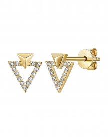 TRIANGLE STYLE DIAMOND STUDS (TE932)