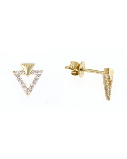 TRIANGLE STYLE DIAMOND STUDS (TE932)