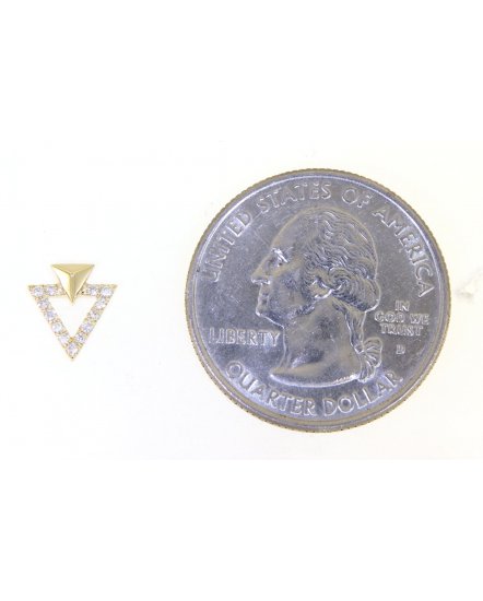 TRIANGLE STYLE DIAMOND STUDS (TE932)