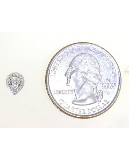 PEAR DIAMOND STUDS (TE935)