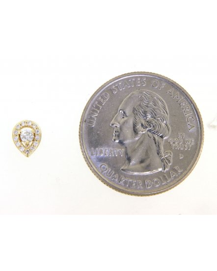 PEAR DIAMOND STUDS (TE935)