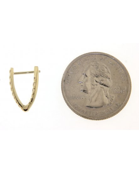 INSIDE OUTSIDE DIAMOND HOOPS (TE936)