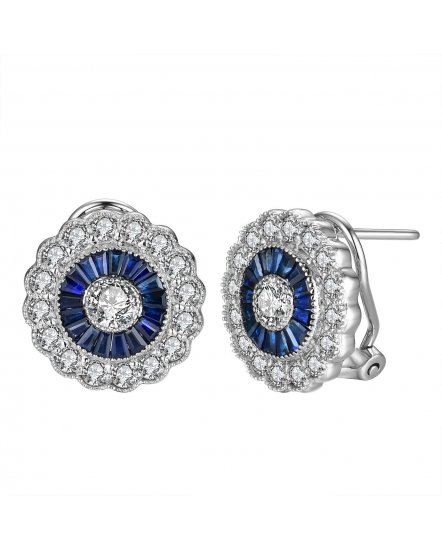 BAGUETTE SAPPHIRE DIAMOND OMEGA BACK (TE937)