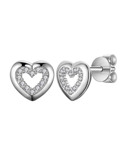 HEART SHAPE DIAMOND STUDS (TE946)
